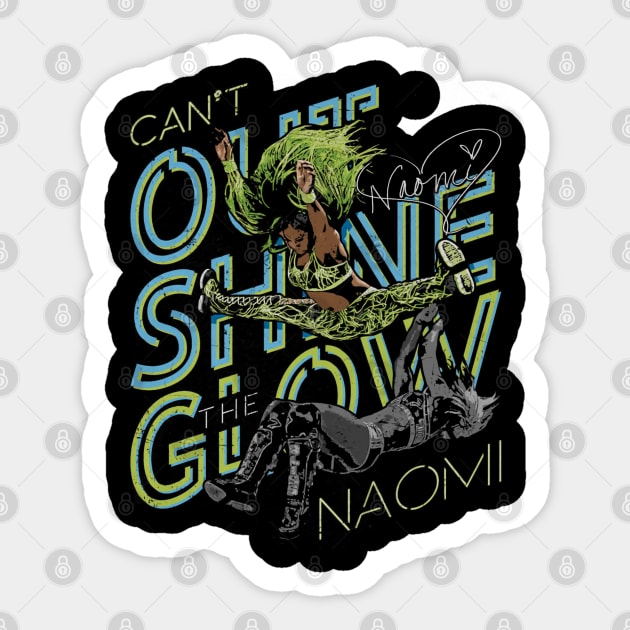 Naomi Can't Outshine The Glow Sticker by MunMun_Design